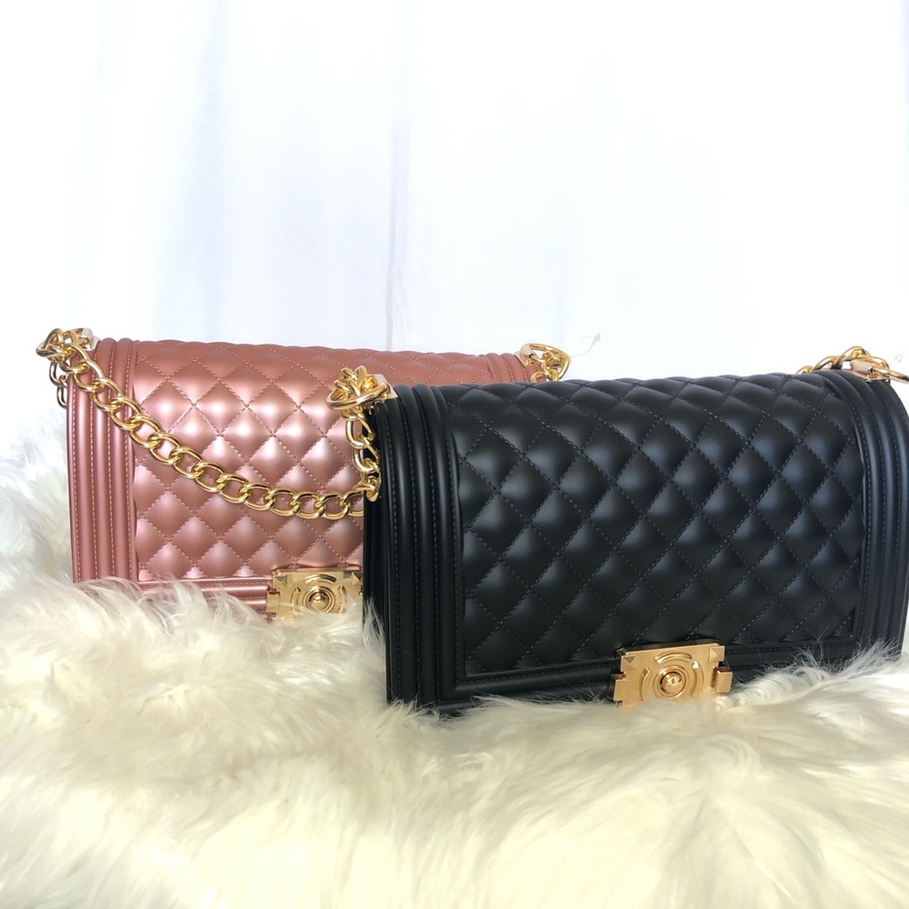 Brand new purses with long chain strap